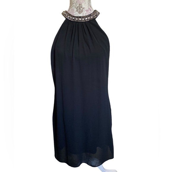 Authentic By & By Strapless Crown Jewel Neck Dress - Picture 2 of 4